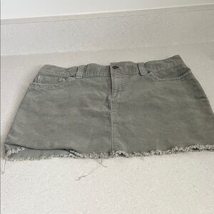 Old Navy Green Frayed Mini Skirt